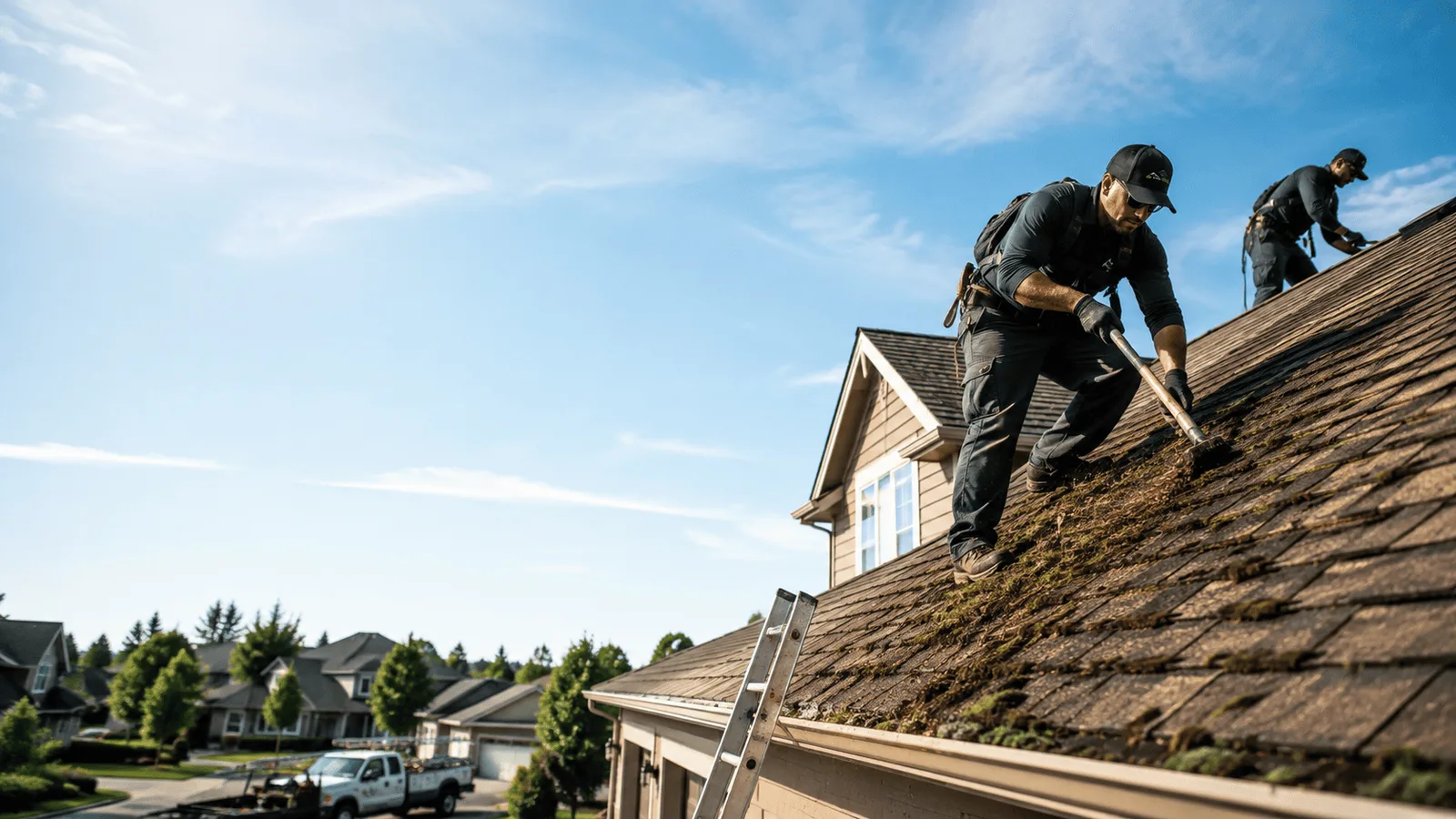 Roof Moss Removal in Pocahontas, IL near me